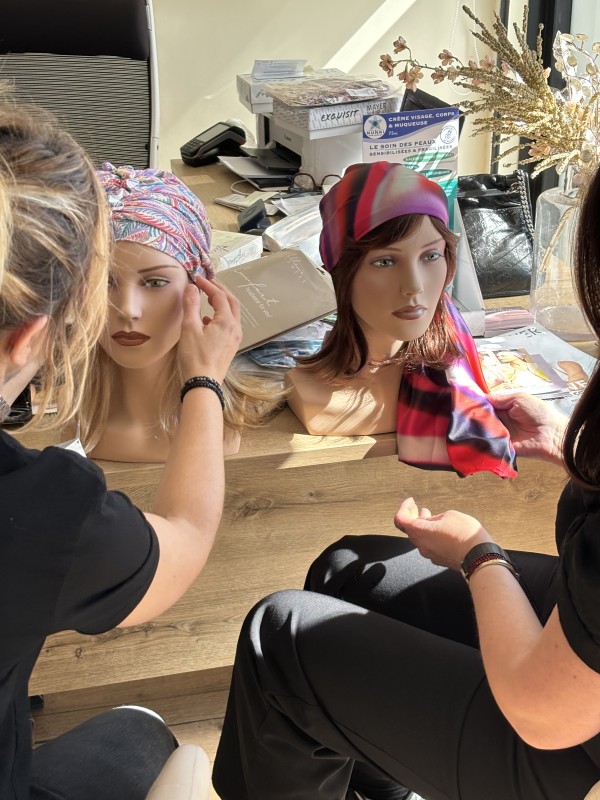  Très beaux turbans en bambou, imprimés ou unis,  confort absolu pour personnes atteintes de cancer en chimiothérapie 